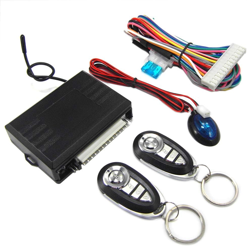 3-Channel 1-Way Car Alarm Keyless Entry System Pack of 2 X175383