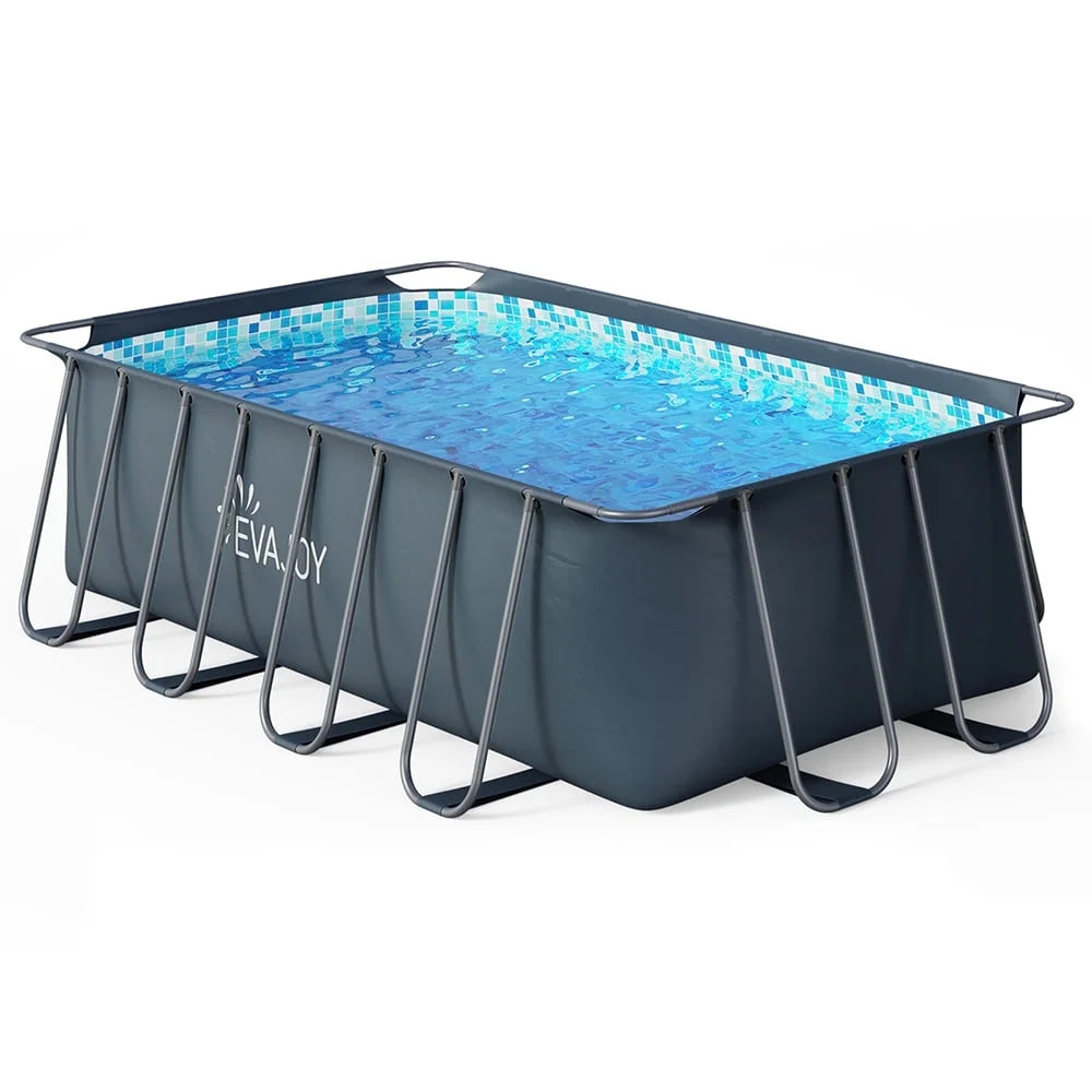 Rectangle Metal Frame Above Ground Swimming Pool N4363