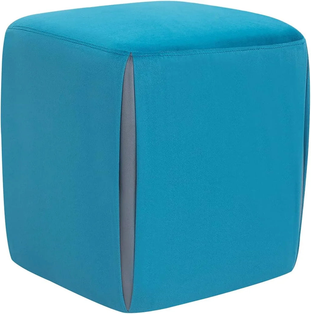 Blue Velvet Ottoman X251753