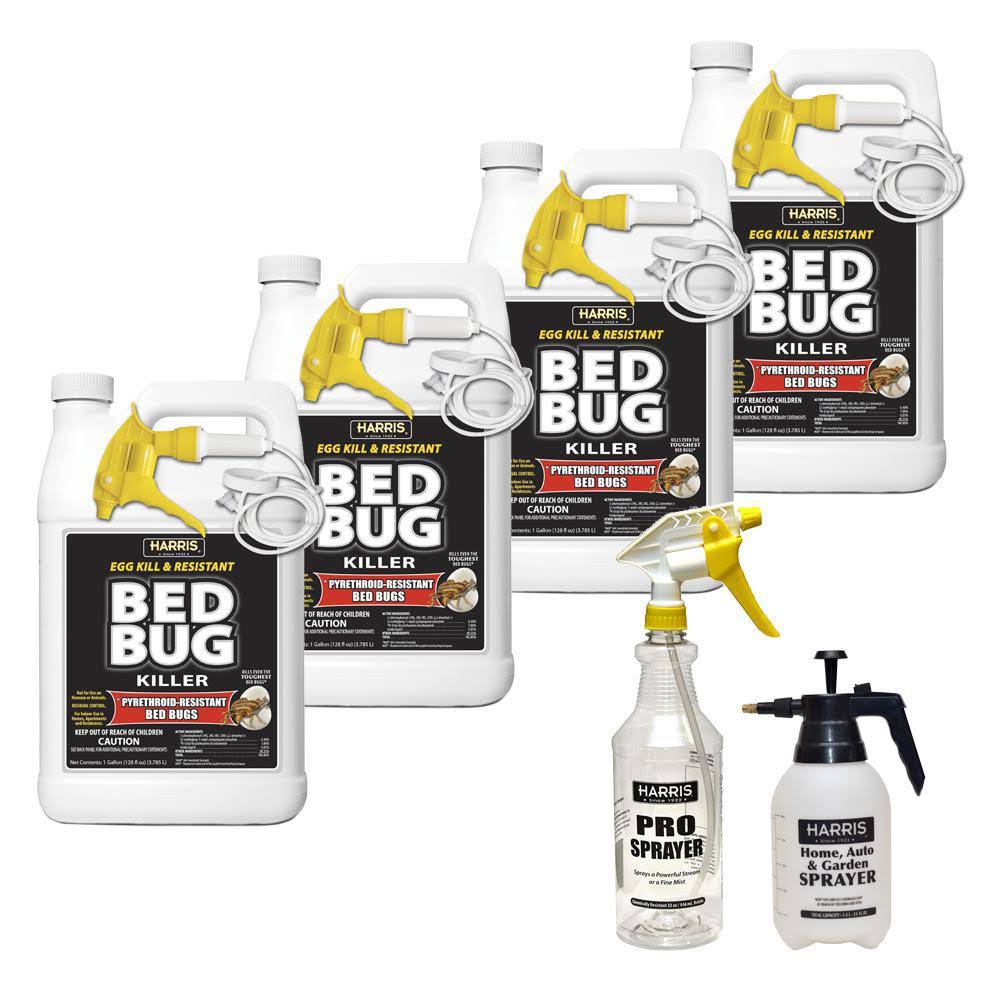 1 gal. Ready-to-Use Bed Bug Killer (4-Pack) 512 oz. Pro Spray Bottle and 55 oz. Pump Sprayer L306884