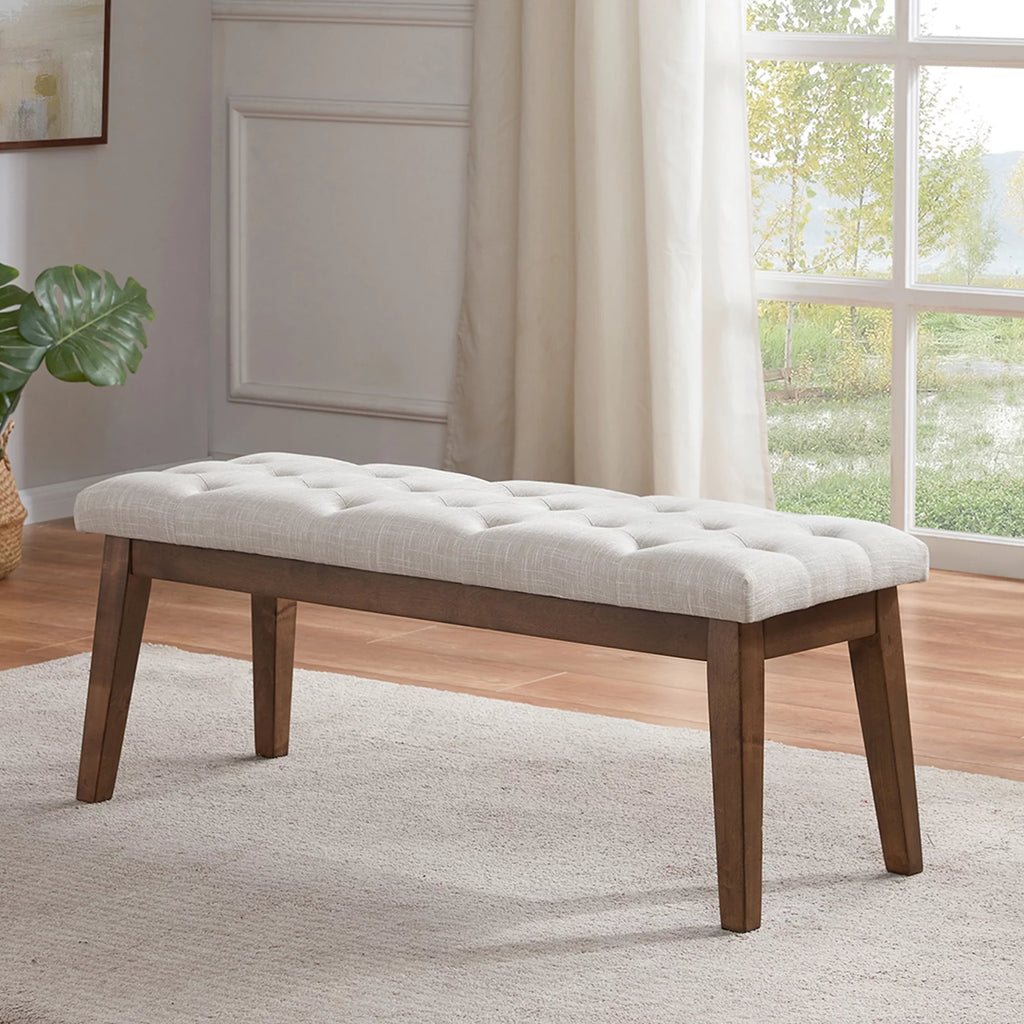 Beige Upholstered Bench O89728