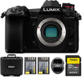 LUMIX G9 Mirrorless Camera Body, 20.3 Megapixels, 5-Axis Dual S154