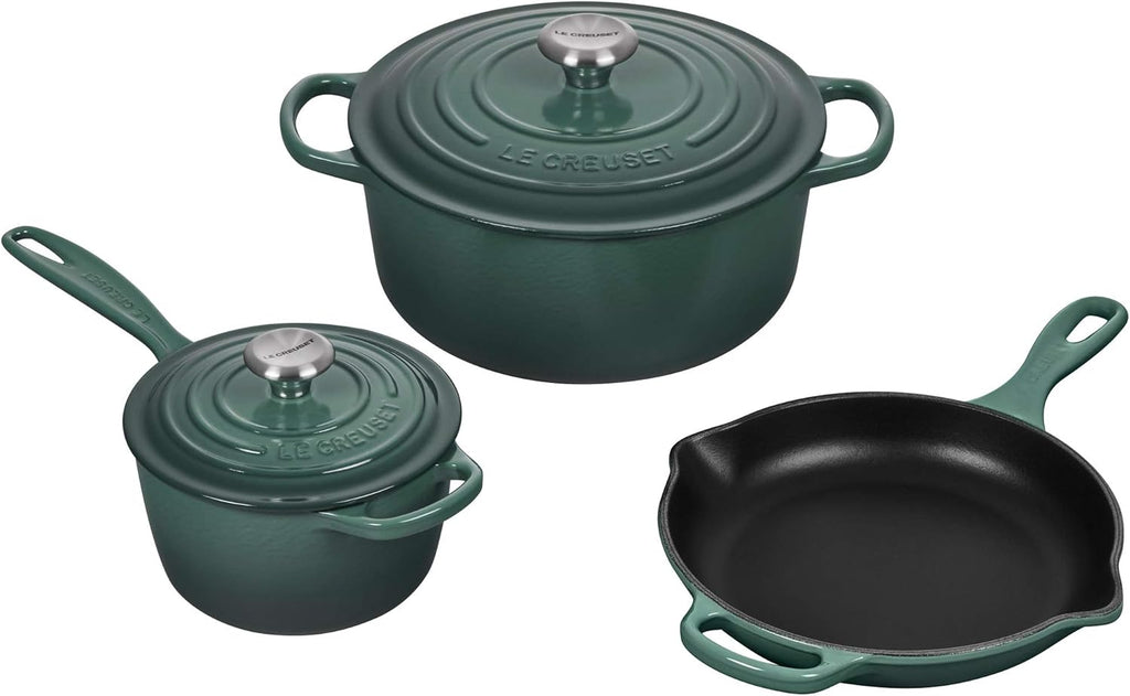 5-Piece Enameled Cast Iron Cookware Set E7442