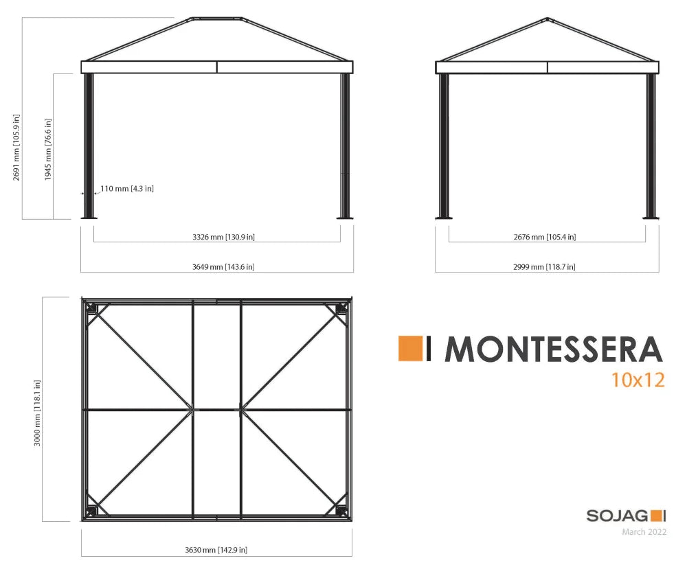 Gazebo 10x12 ft. M685220