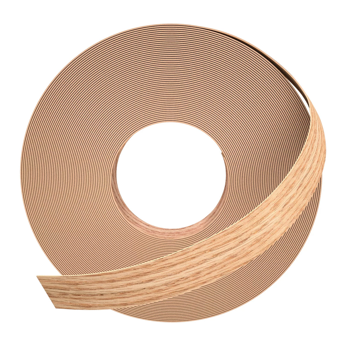 Red Oak Edge Banding, 3/4 inch x 250ft Pre-glued Flexible Real Wood Veneer X134942