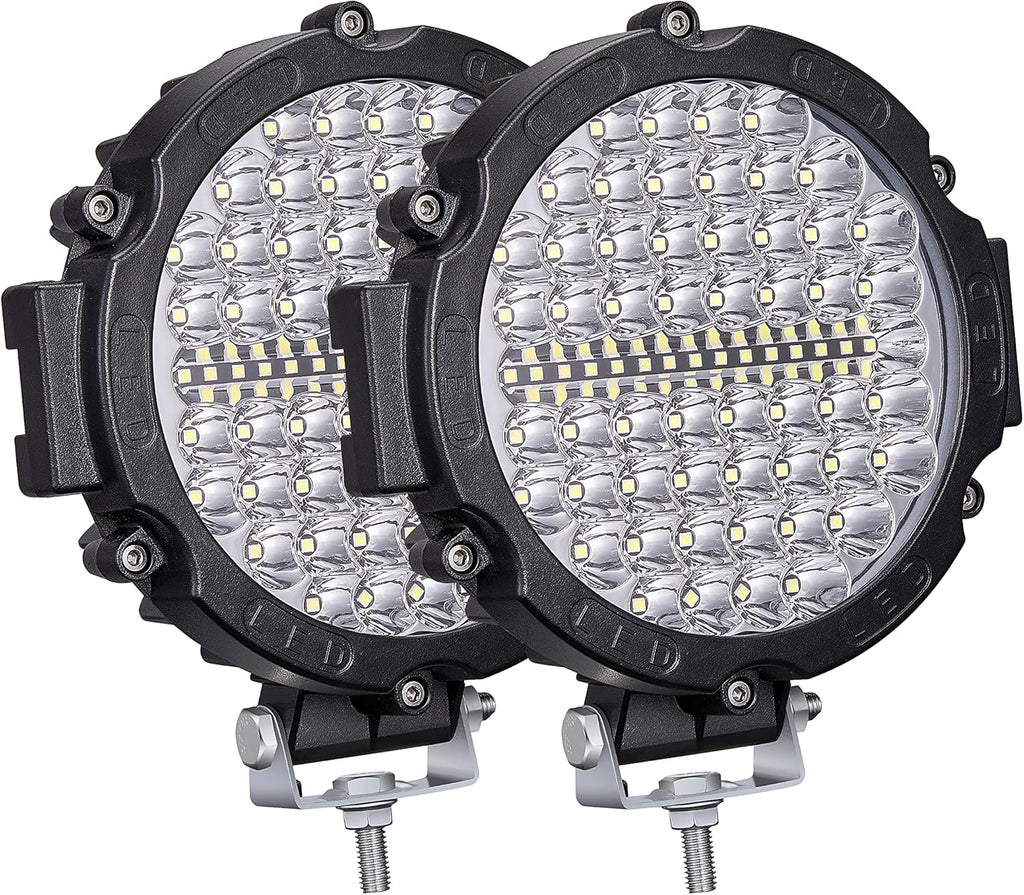210W 21000lm Round LED Light Pods Pack of 2 T491