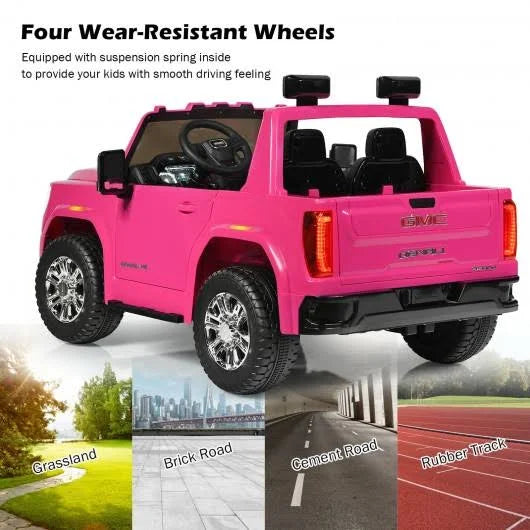 12V 2-Seater Pink Kids Ride on Truck with Storage Box K47766