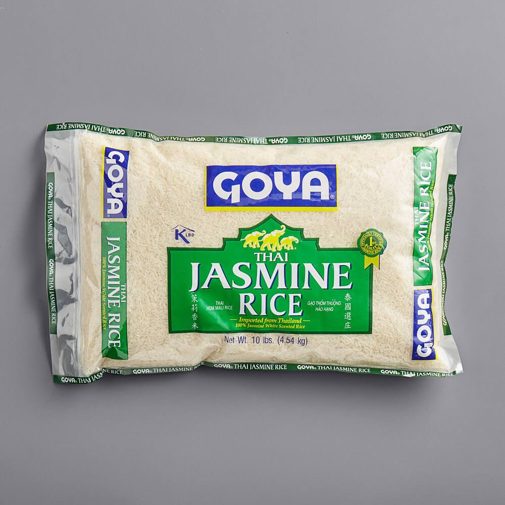 10 lb Thai White Jasmine Rice - 4/Case V538