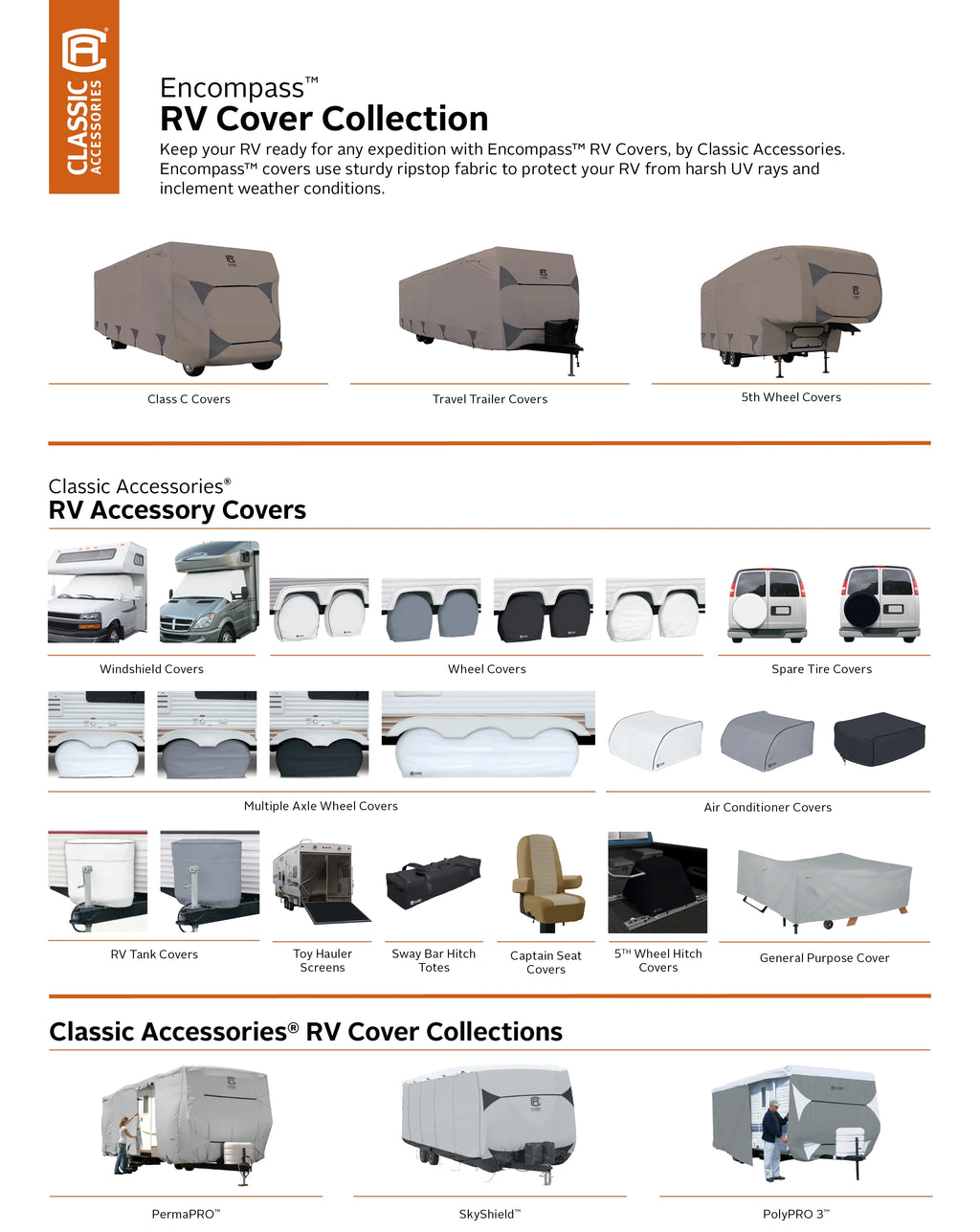Travel Trailer Cover, 24-27 ft Y807