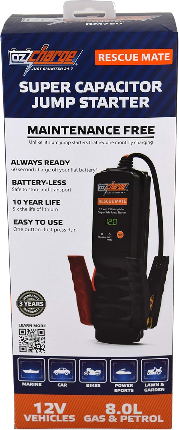 750 Amp Super Capacitor Jump Starter F66580