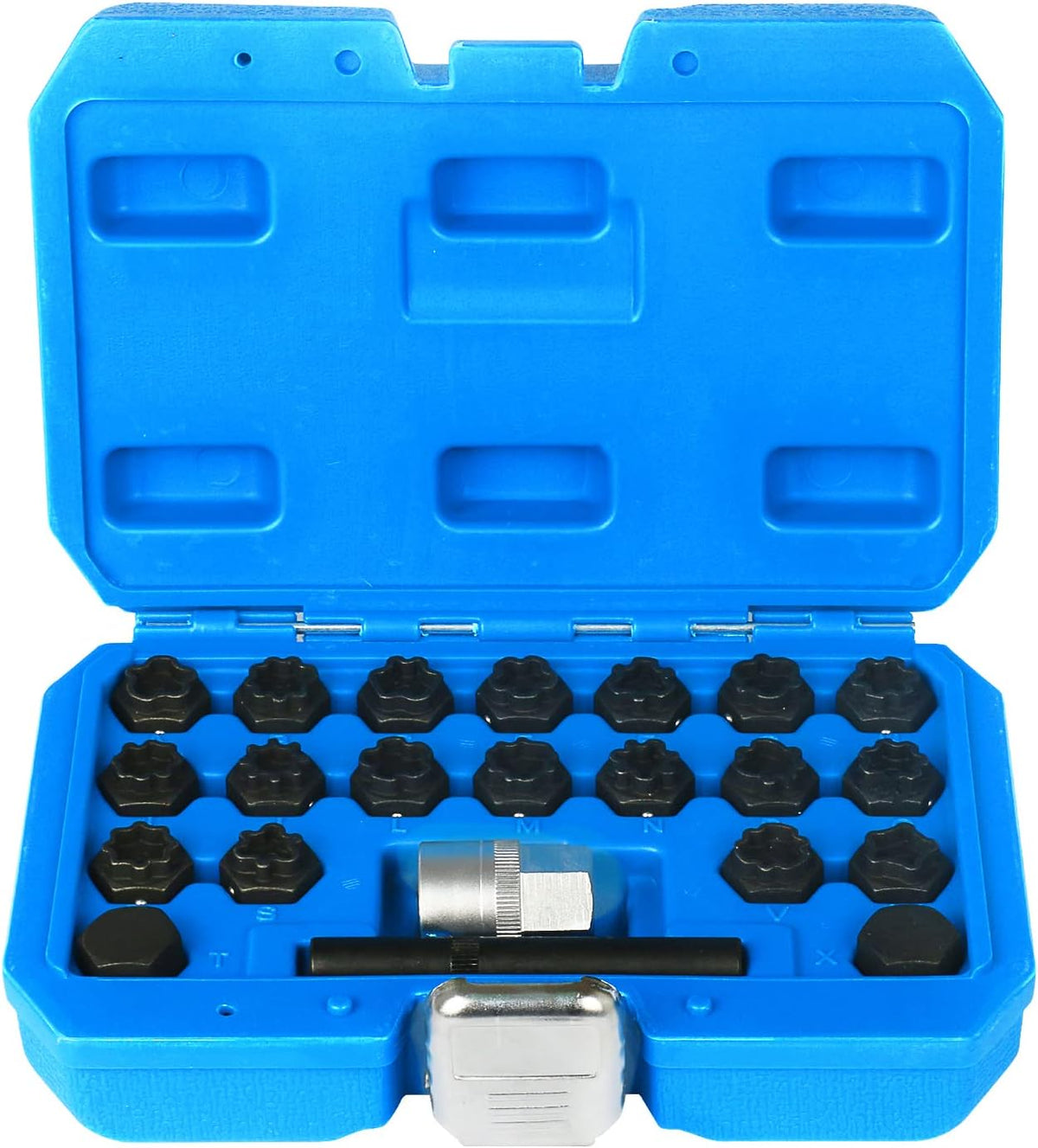 22PCS Wheel Lock Lug Nuts Removal Kit with 1/2'' Driver R756707