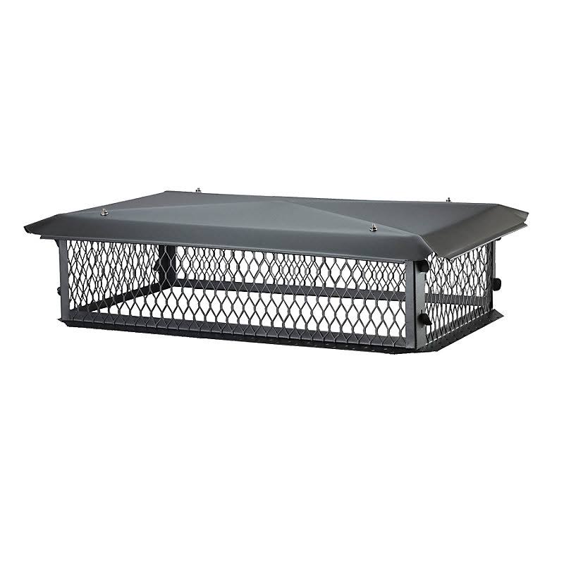 Black Galvanized-Steel Chimney Cap (13 inch x 19 inch) T6909
