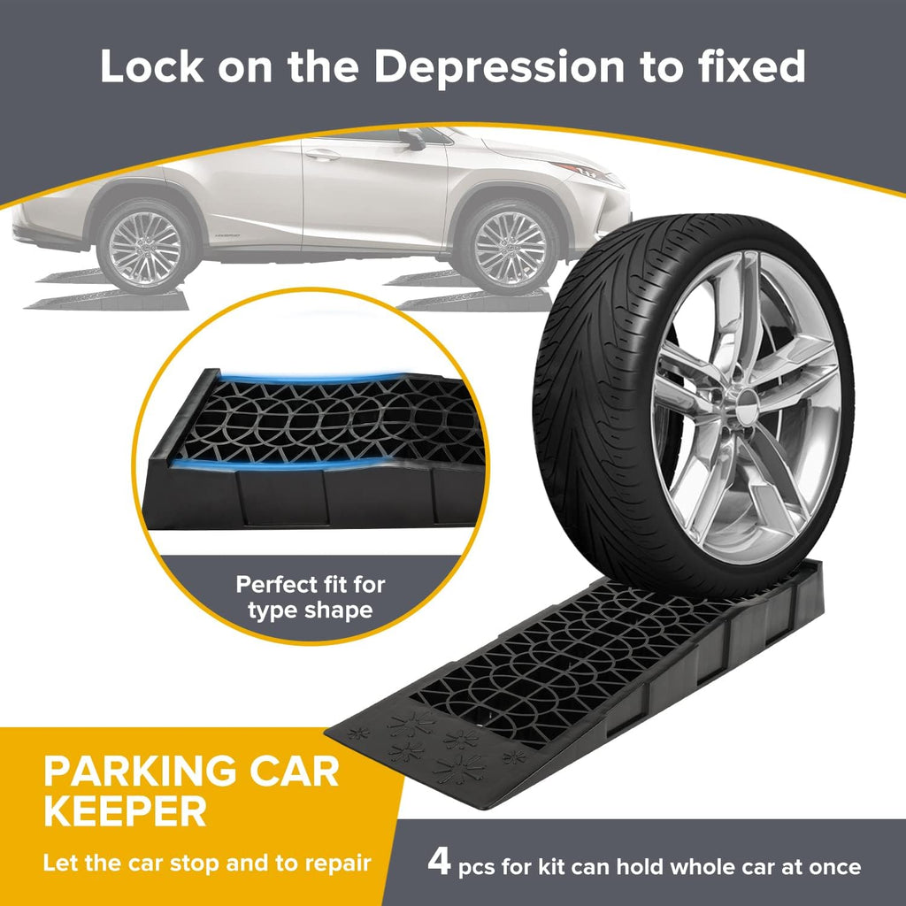 6 Ton Plastic Car Service Ramps 4 Pack S8949