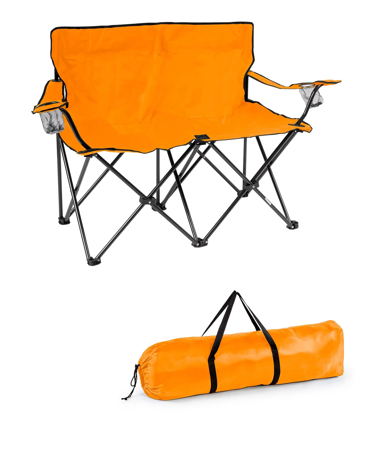 Double Camp Chair with Steel Frame D59738