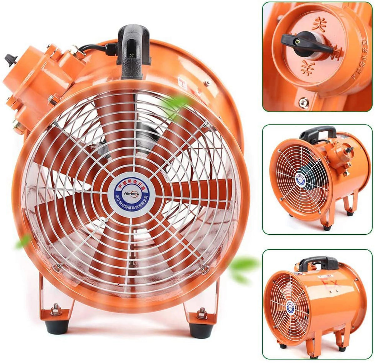 10'' Pure Copper Motor Axial Duct Fan 250W Exhaust Blower B795
