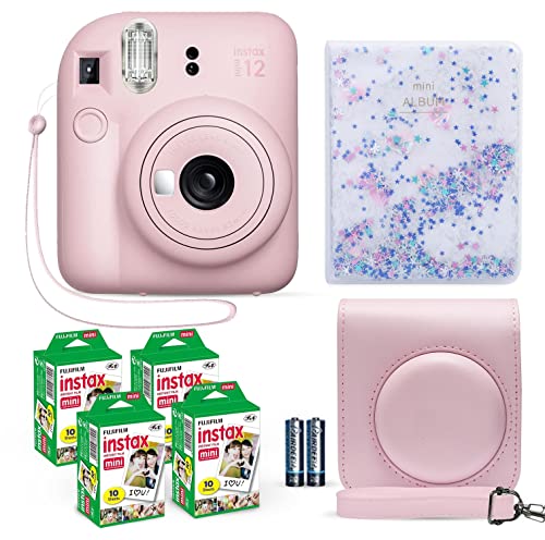 Lilac Purple Instant Camera with 40 Sheets Film and Carrying Case H7771