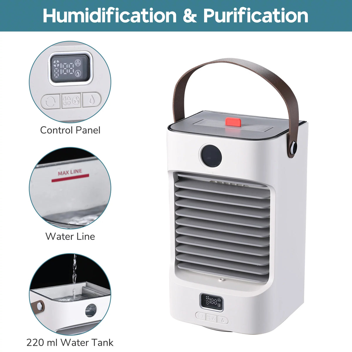 Portable Tabletop Evaporative Air Cooler U15005