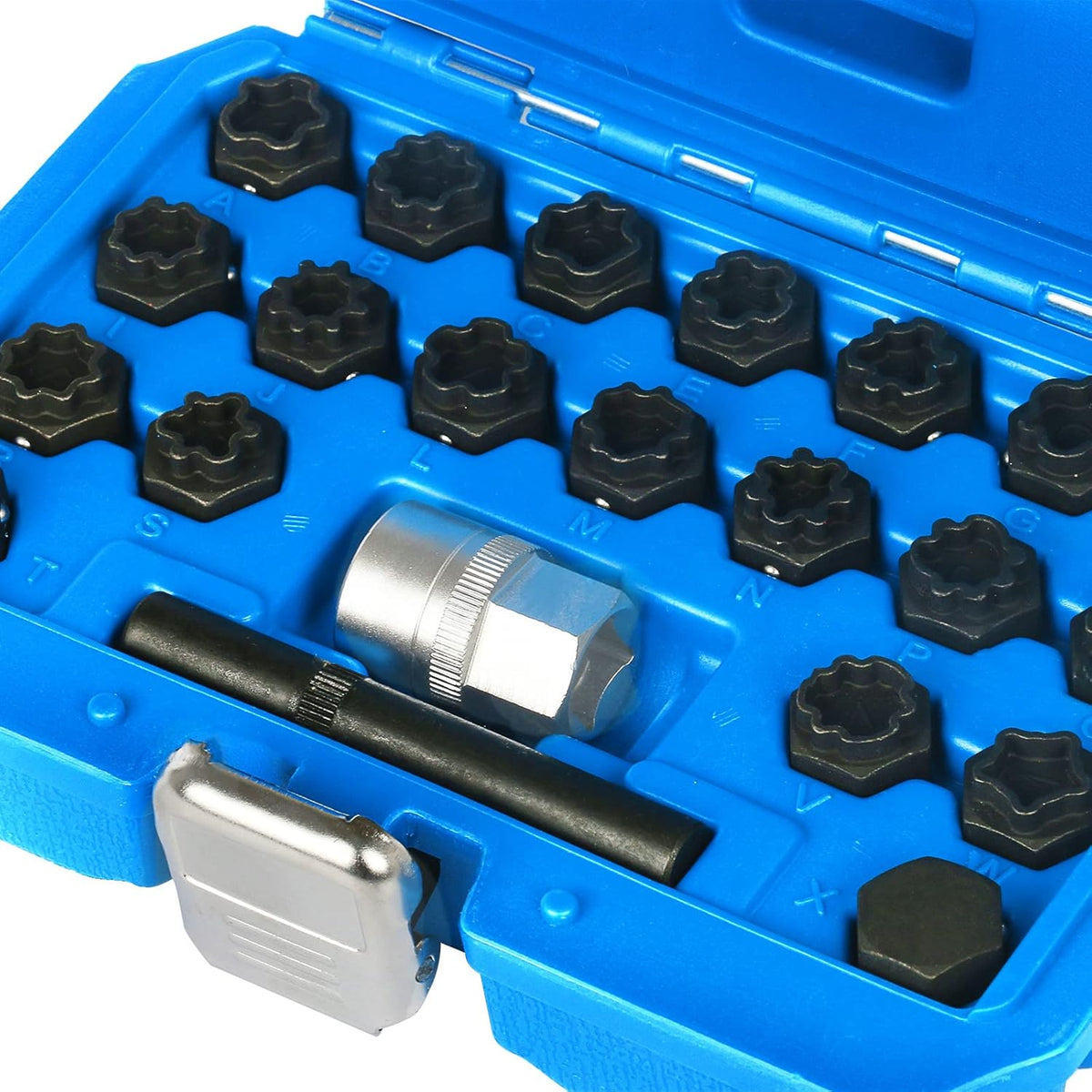22PCS Wheel Lock Lug Nuts Removal Kit with 1/2'' Driver R756707