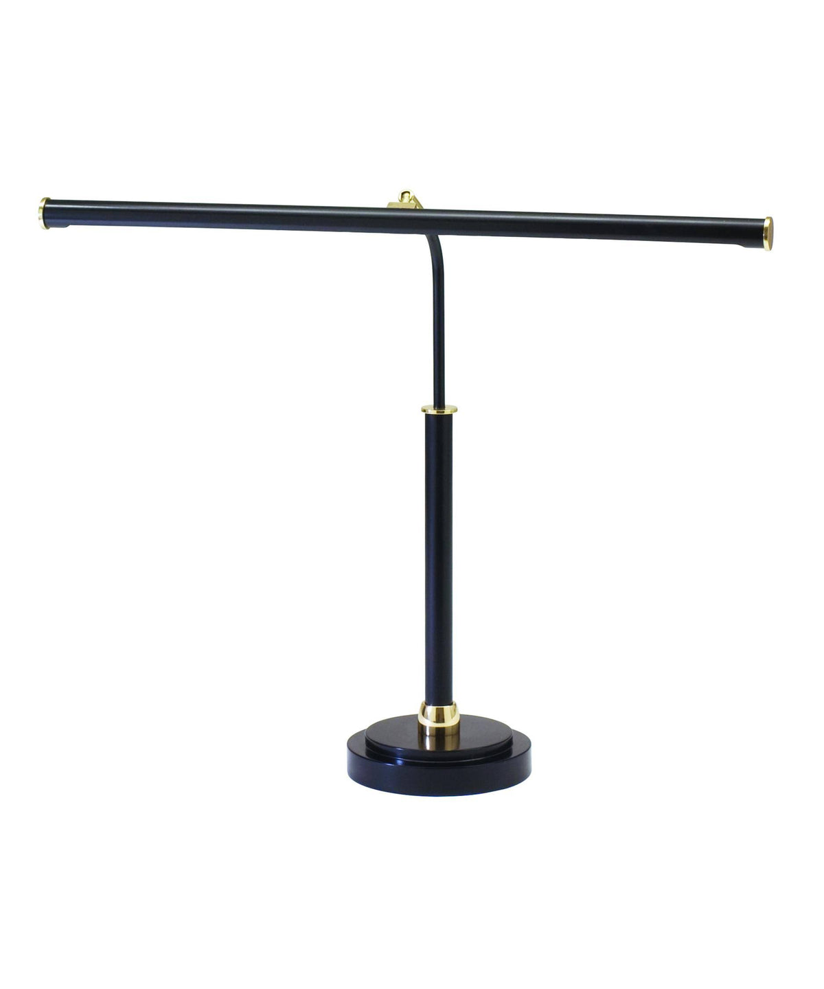 LED Piano Lamp Black & Brass T8499