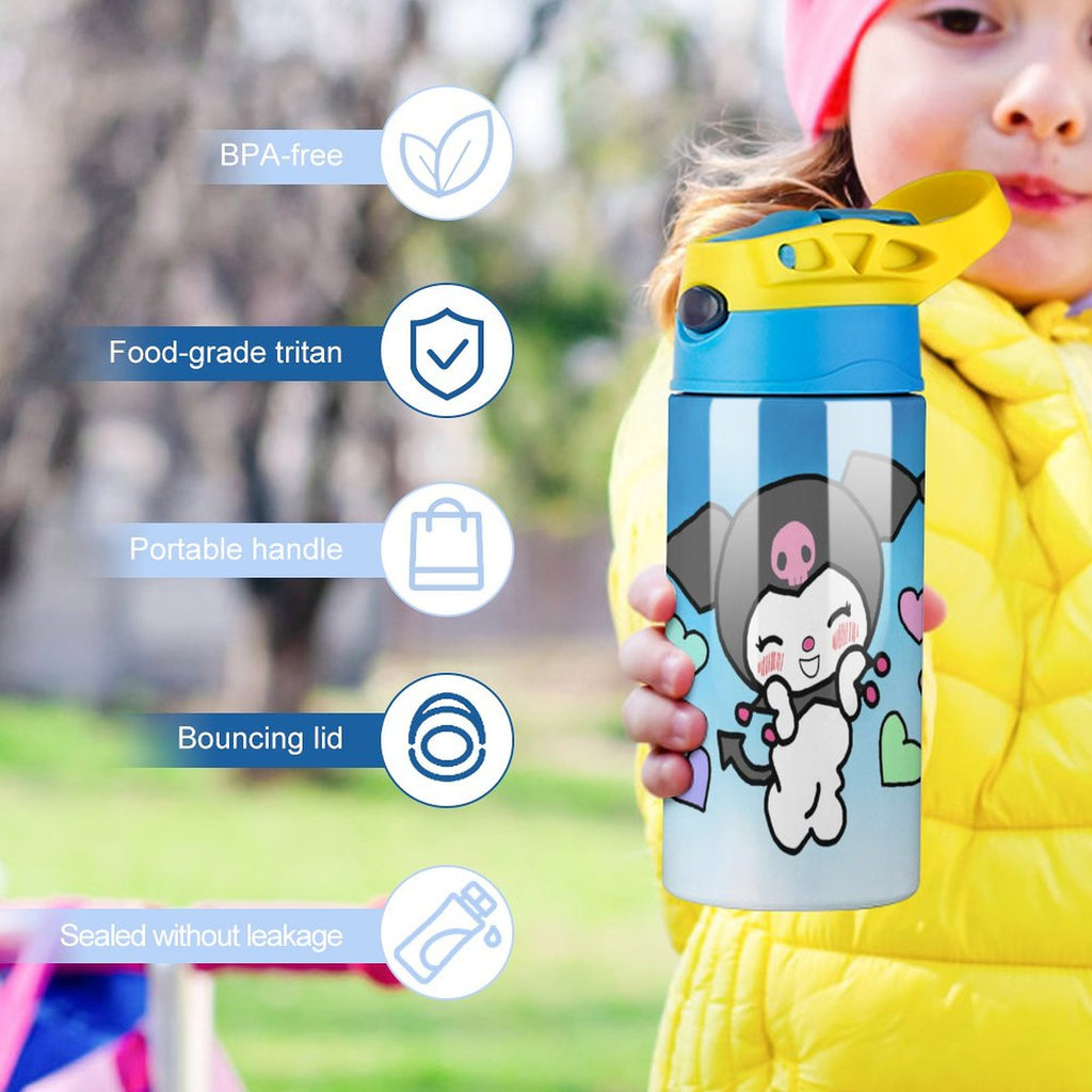 Stainless Steel Vacuum Insulated Water Bottle With Straw P68708