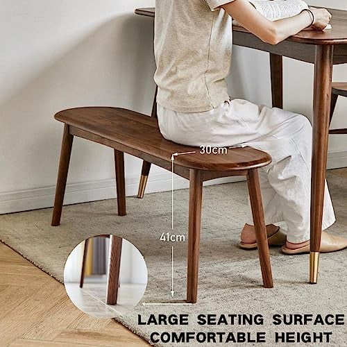 Solid Wood Rectangular Dining Bench Oak P4978