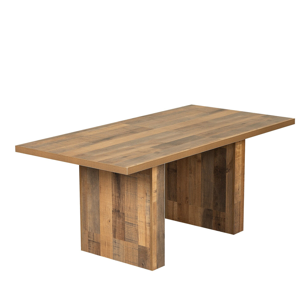 70" Wood Rectangular Dining Table S689