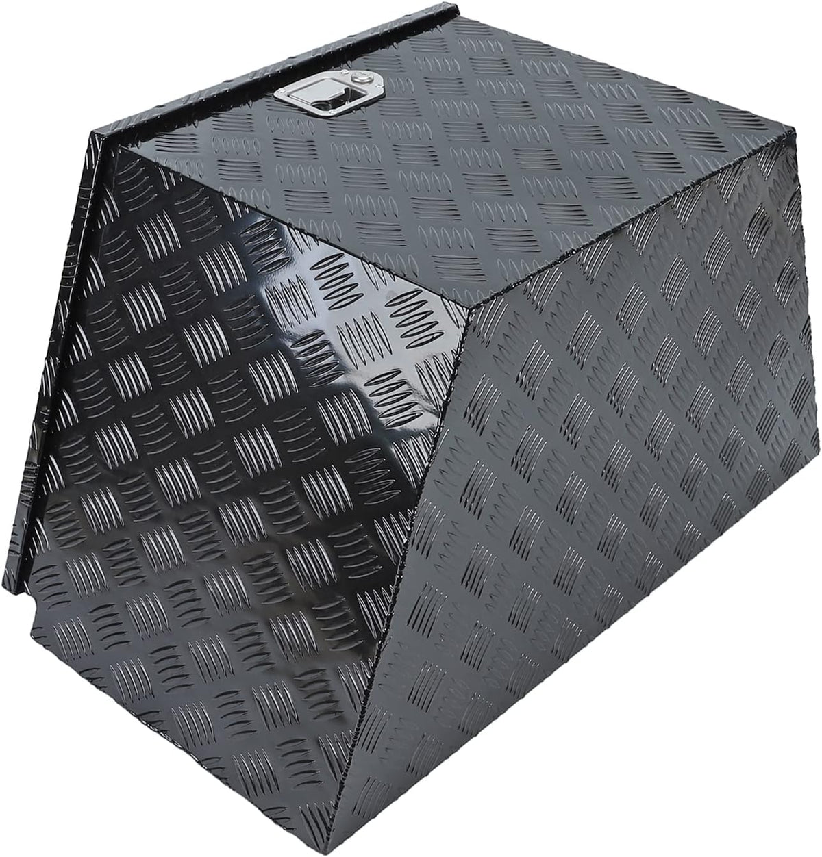 Black Heavy Duty Aluminum Trailer Tongue Tool Box with Lock Q5084