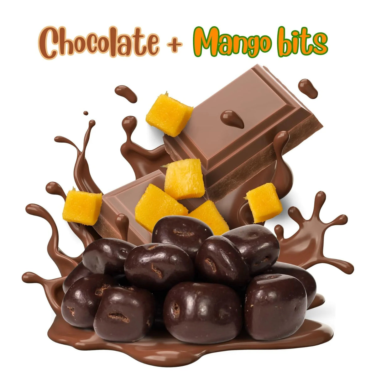 Dark Chocolate Covered Dried Mango 10 Lbs Bulk Bag Vegan Non-Dairy Kosher W89105