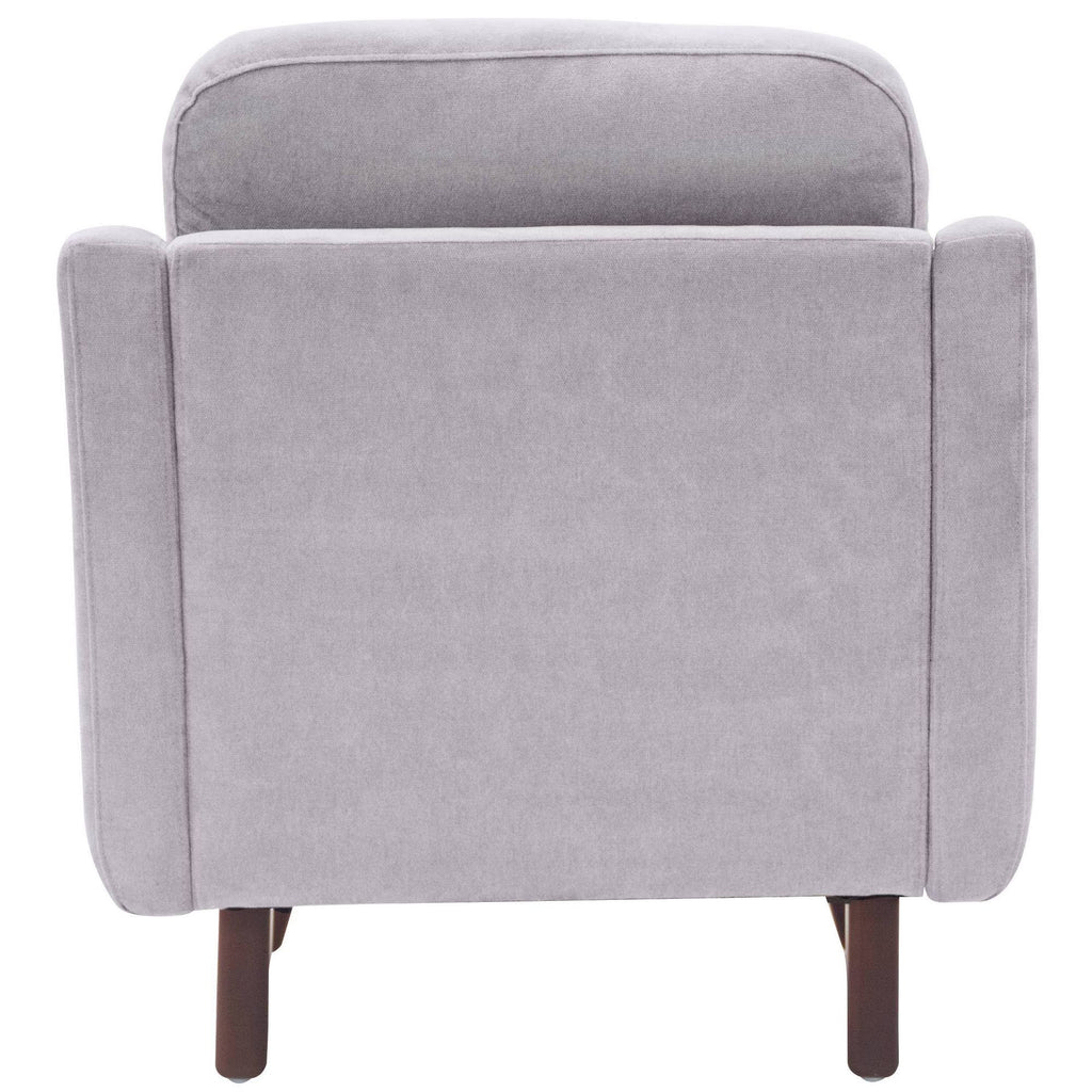 Light Grey Mid-Century Modern Armchair L8664