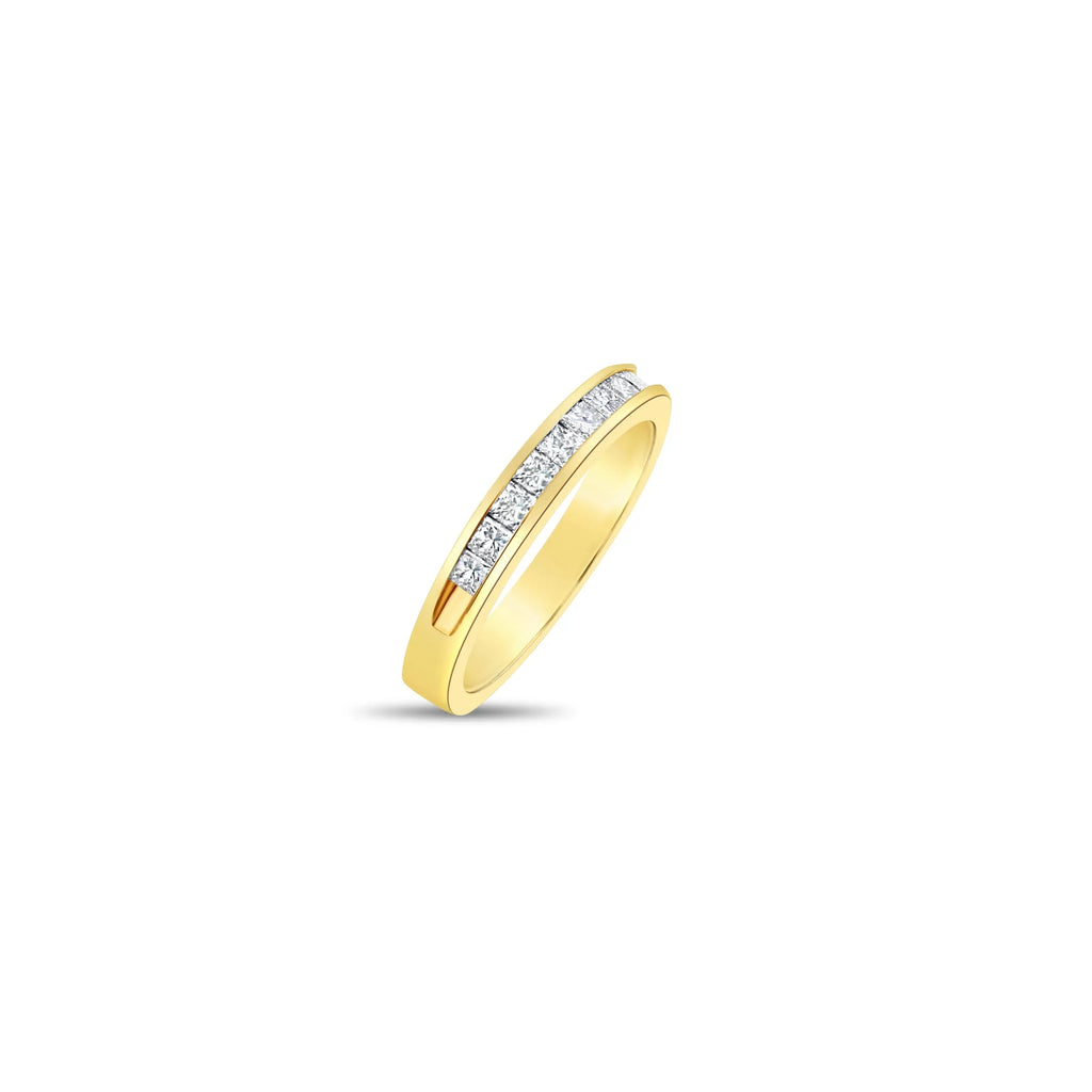 Princess Cut Channel Diamond Wedding Band Y541294