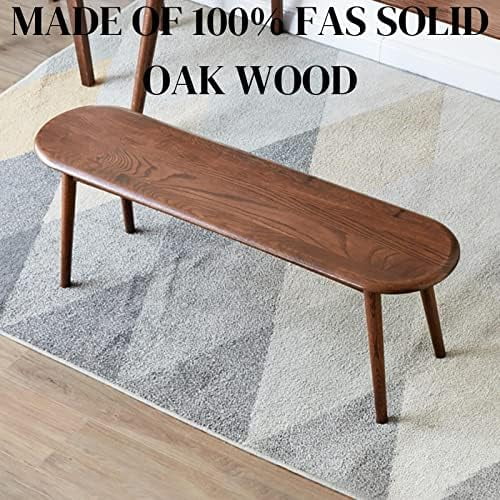 Solid Wood Rectangular Dining Bench Oak P4978