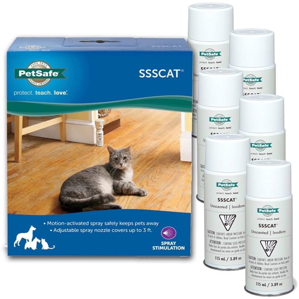 Spray Deterrent System 1 Pack with 6 Replacement Cans X3630