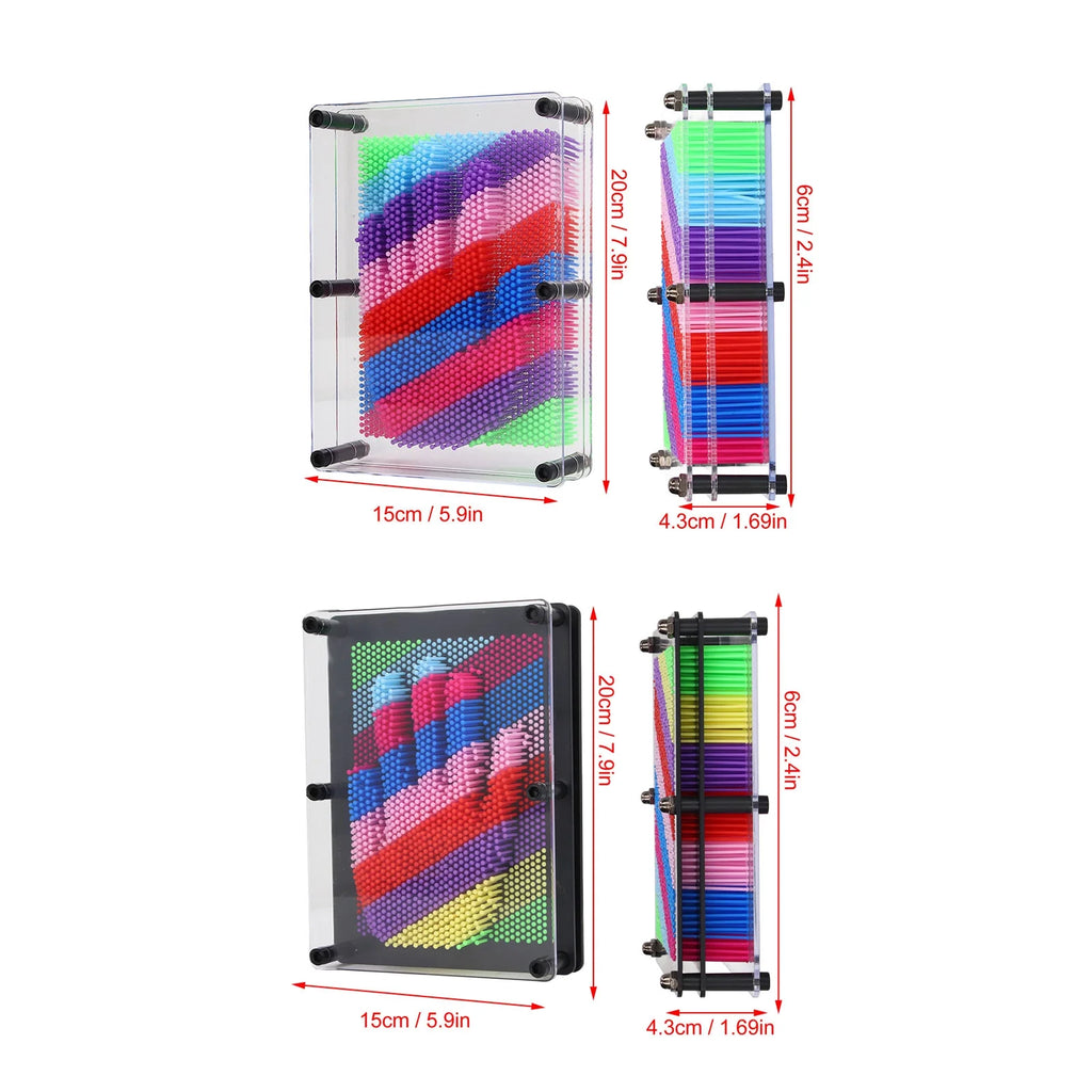 3d Pin Art Toy with Transparent Border M910