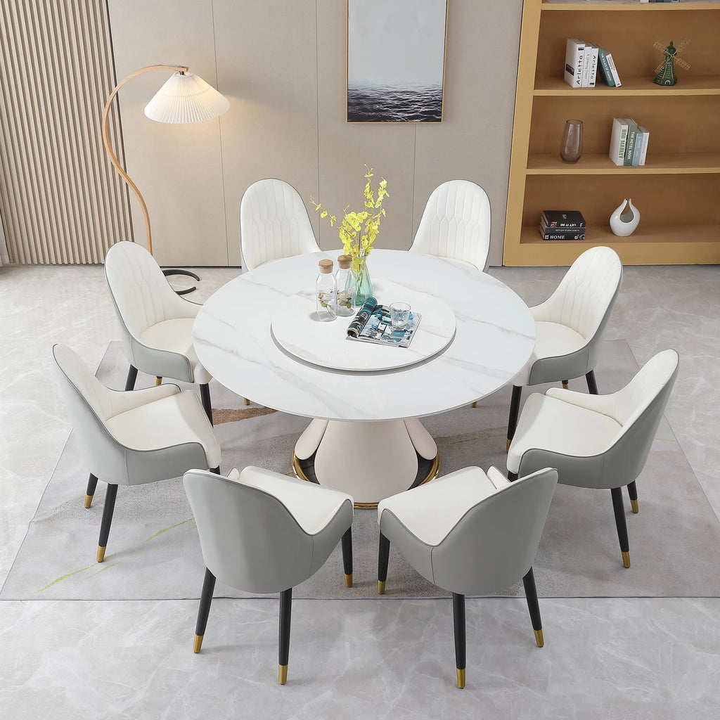 Sintered Stone Dining Table with 8 Chairs W578