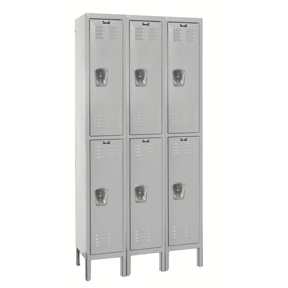Light Grey 3-Wide Locker C64428