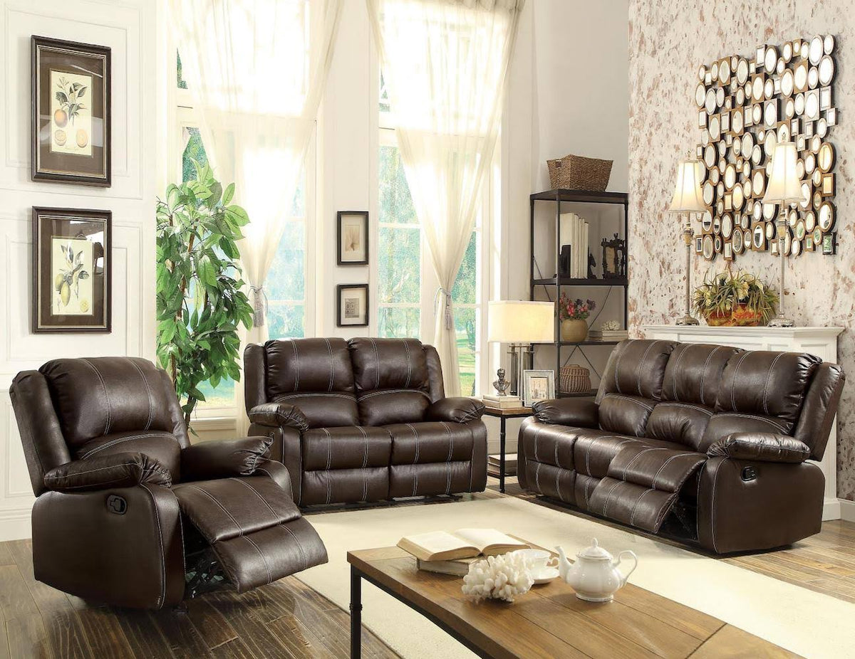 Red PU Rocker Recliner N64965