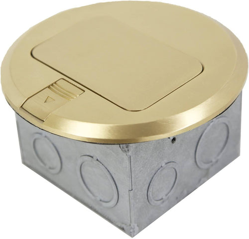 1-Gang 20A Tamper Weather Resistant Pop-Up Floor Box Assembly Kit X823