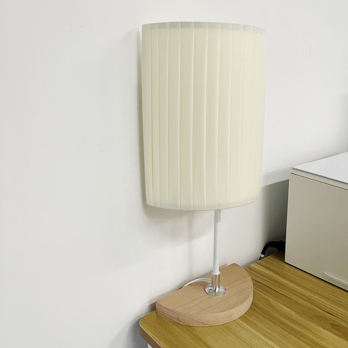 Handmade Wooden Table Lamp Set of 2 K516