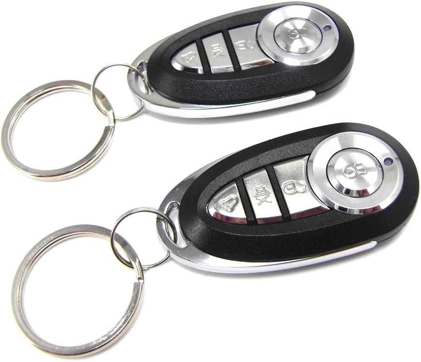3-Channel 1-Way Car Alarm Keyless Entry System Pack of 2 X175383