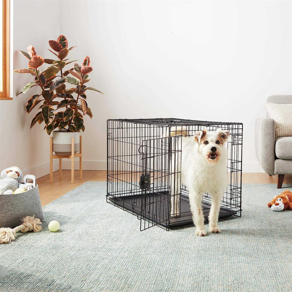 Foldable Metal Wire Dog Crate with Tray C7446