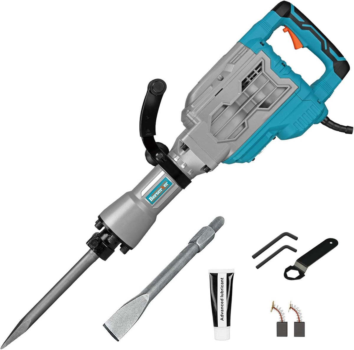 1700W 30-Pound SDS-Hex Jack Hammer with Carrying Case Flat Chisel Bull Point Chisel O754