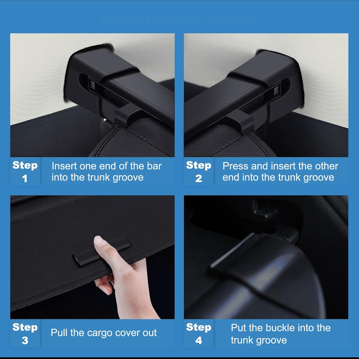 Rear Cargo Cover Security Shade Retractable Shield P989314