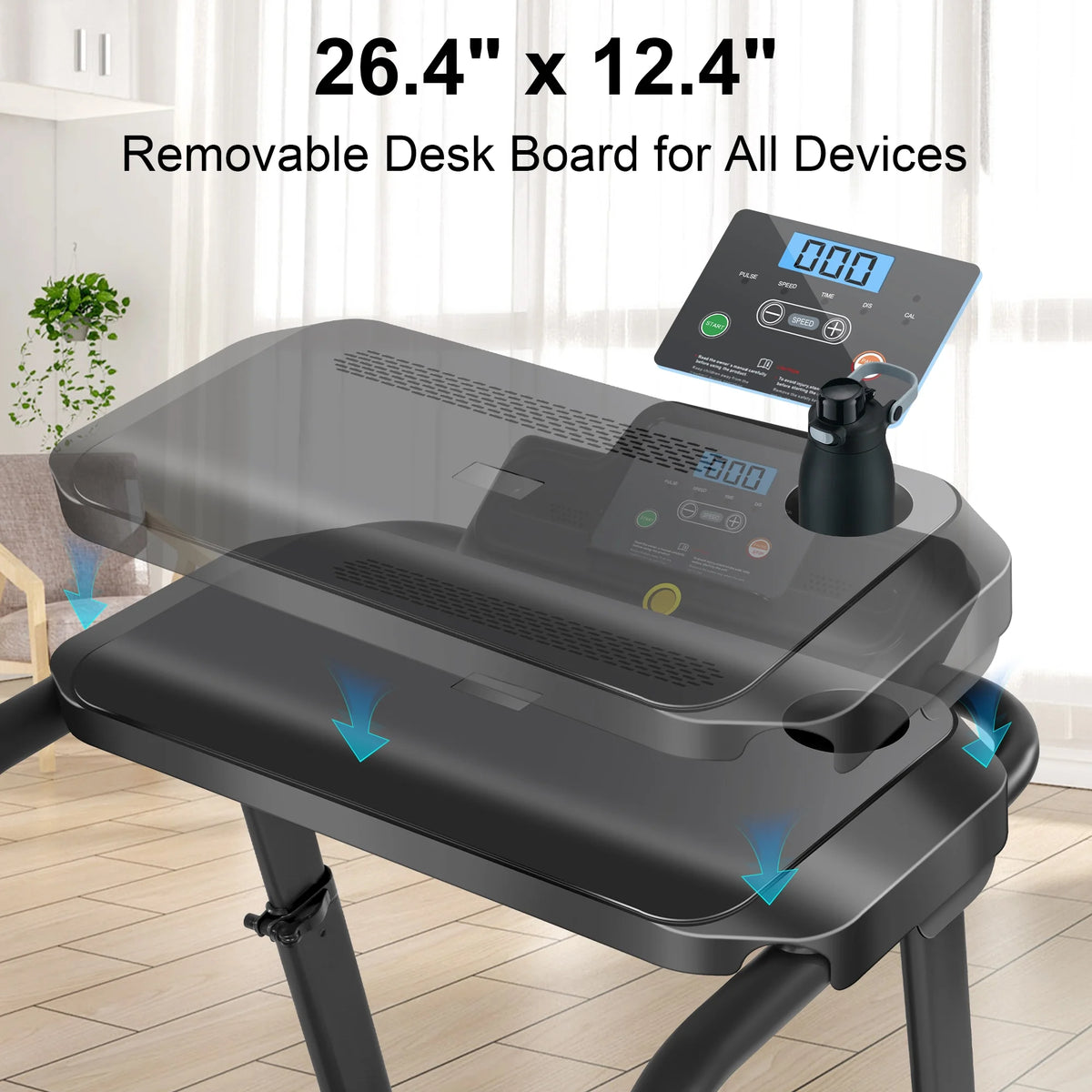 2.5 HP Portable Folding Treadmill with Incline Q6769