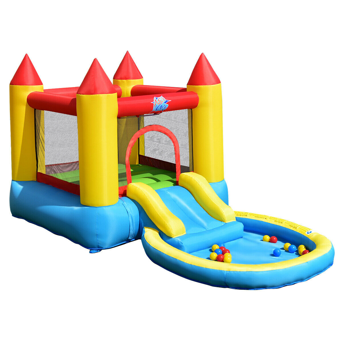 Inflatable Bounce House with Pool and 480W Blower Y925
