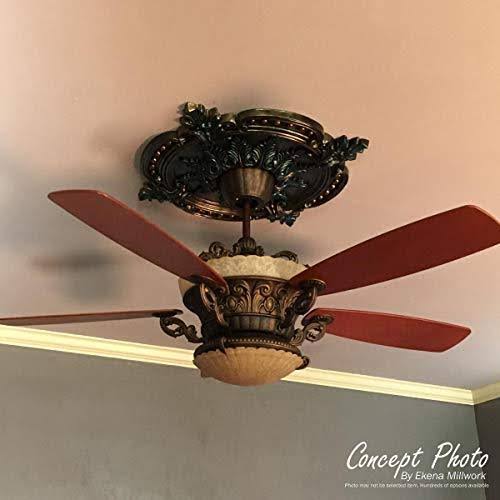 7 1/2x22OD x 1 1/8x22P Ceiling Medallion, Hand-Painted Mississippi Mud Crackle O90144
