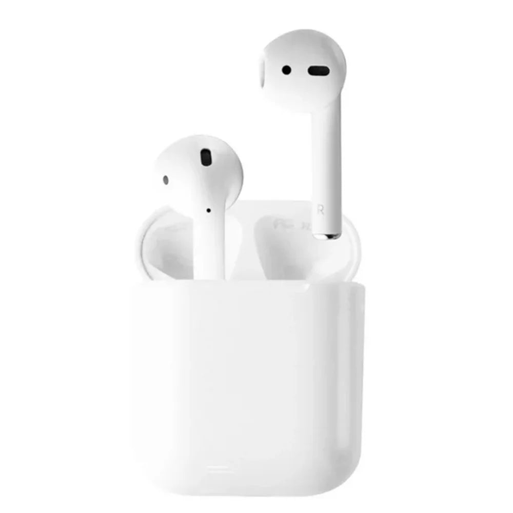 White Wireless Earbuds with Charging Case N616