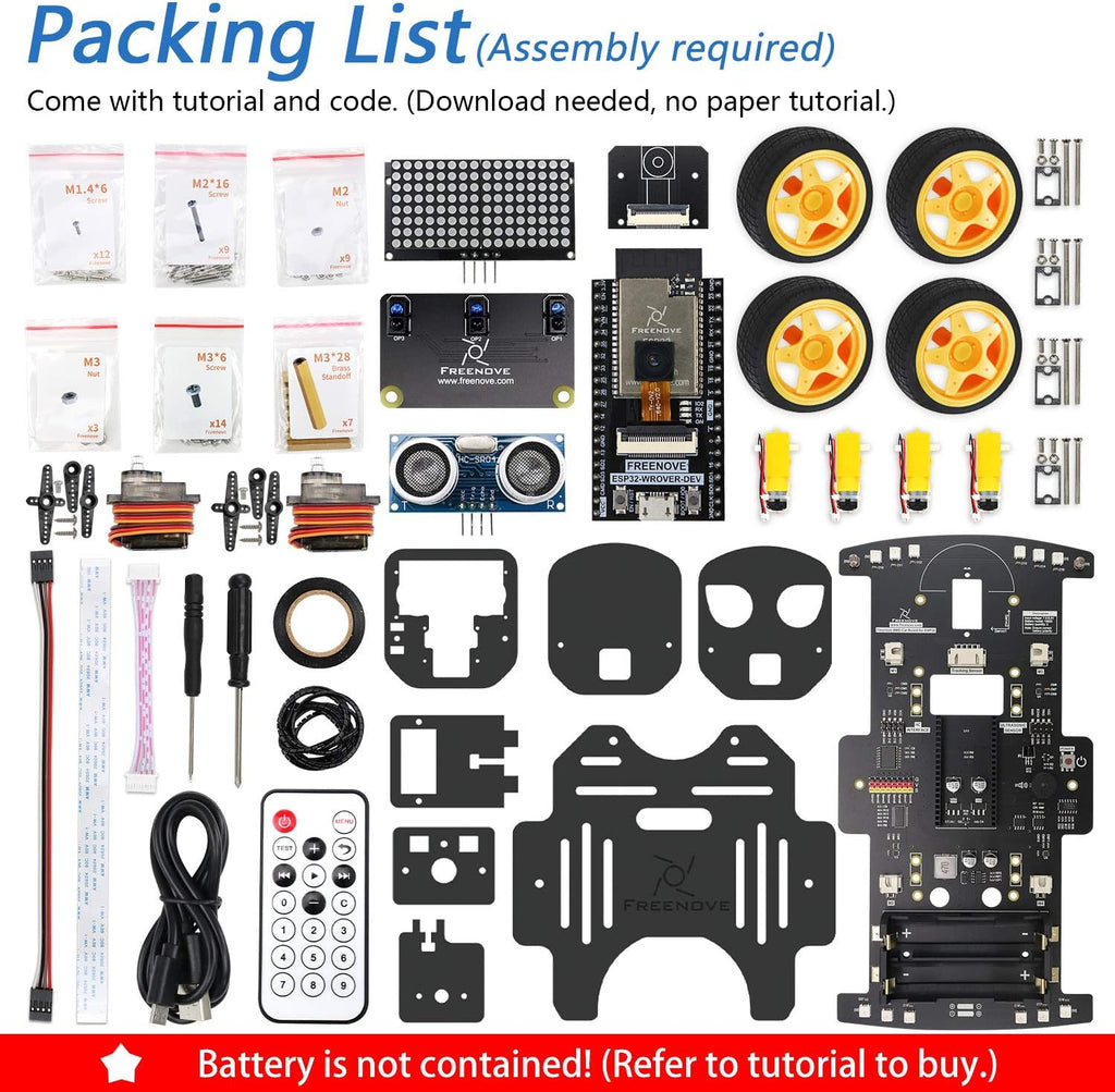 4WD Car Kit for ESP32-WROVER I321