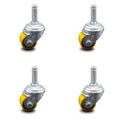Low Profile Polyurethane 35mm Wheel Caster Set of 4 N488