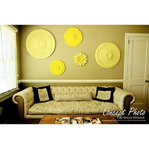 7 1/2x22OD x 1 1/8x22P Ceiling Medallion, Hand-Painted Mississippi Mud Crackle O90144