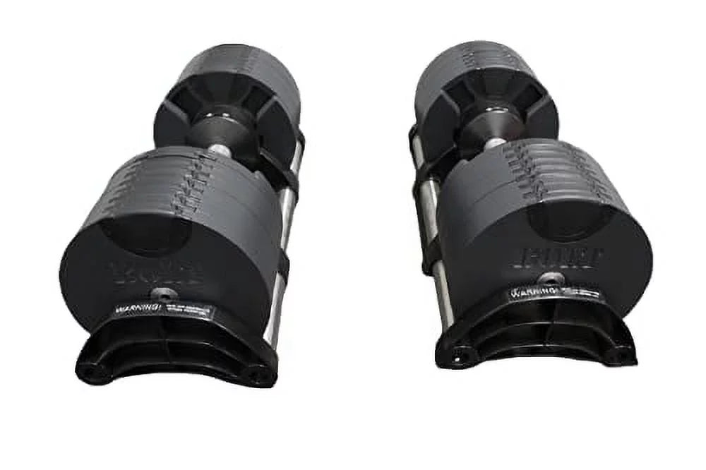Adjustable Dumbbell 5 - 50 LB (Pair) Black with Tray A559994